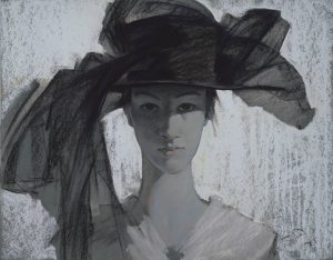 Die Dame mit dem Hut und dem Schleier, 2021