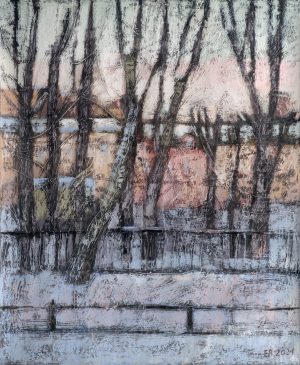 Winterabend im Garten, 2021