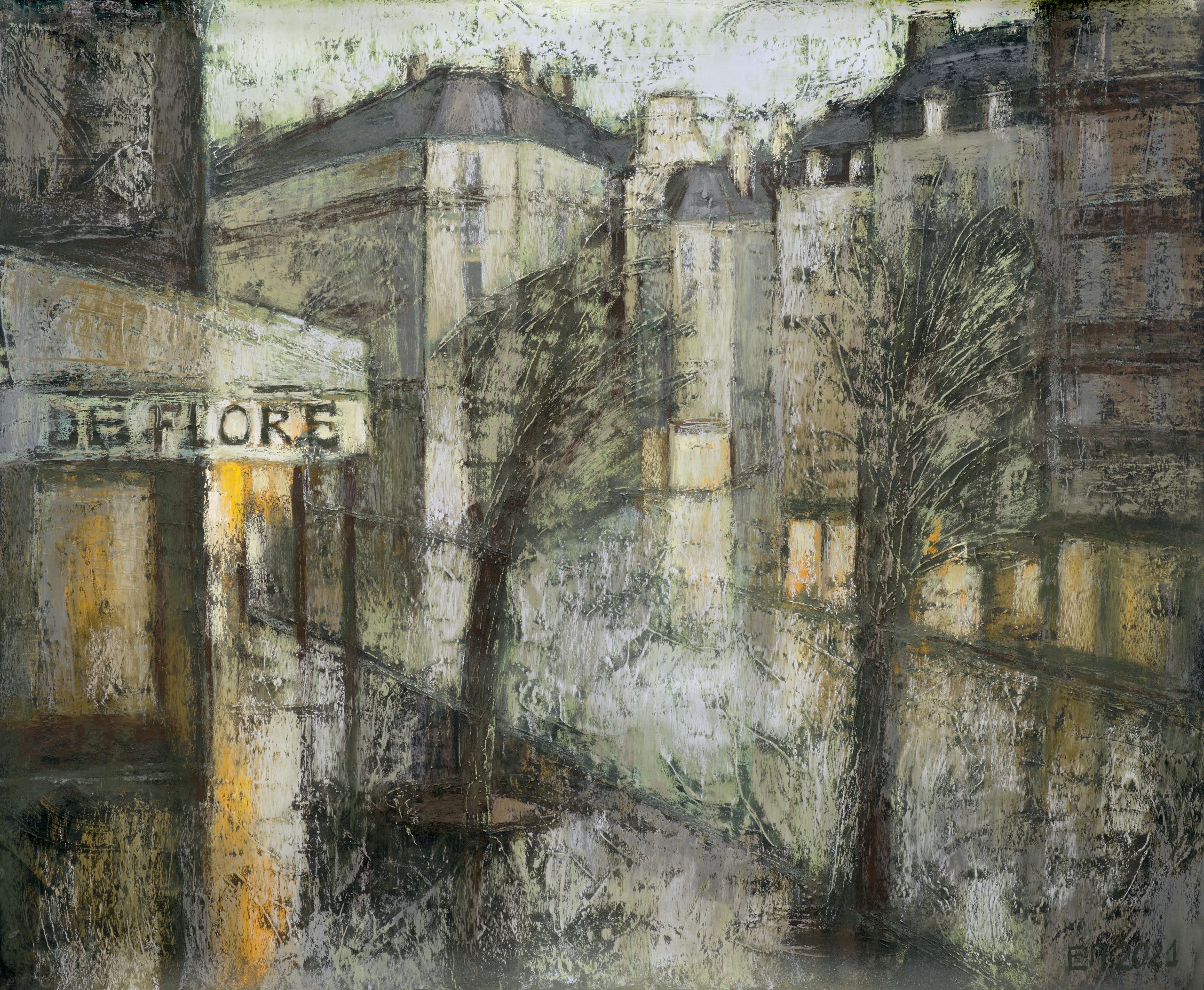 Boulevard Saint-Germain nach dem Regen, 2020